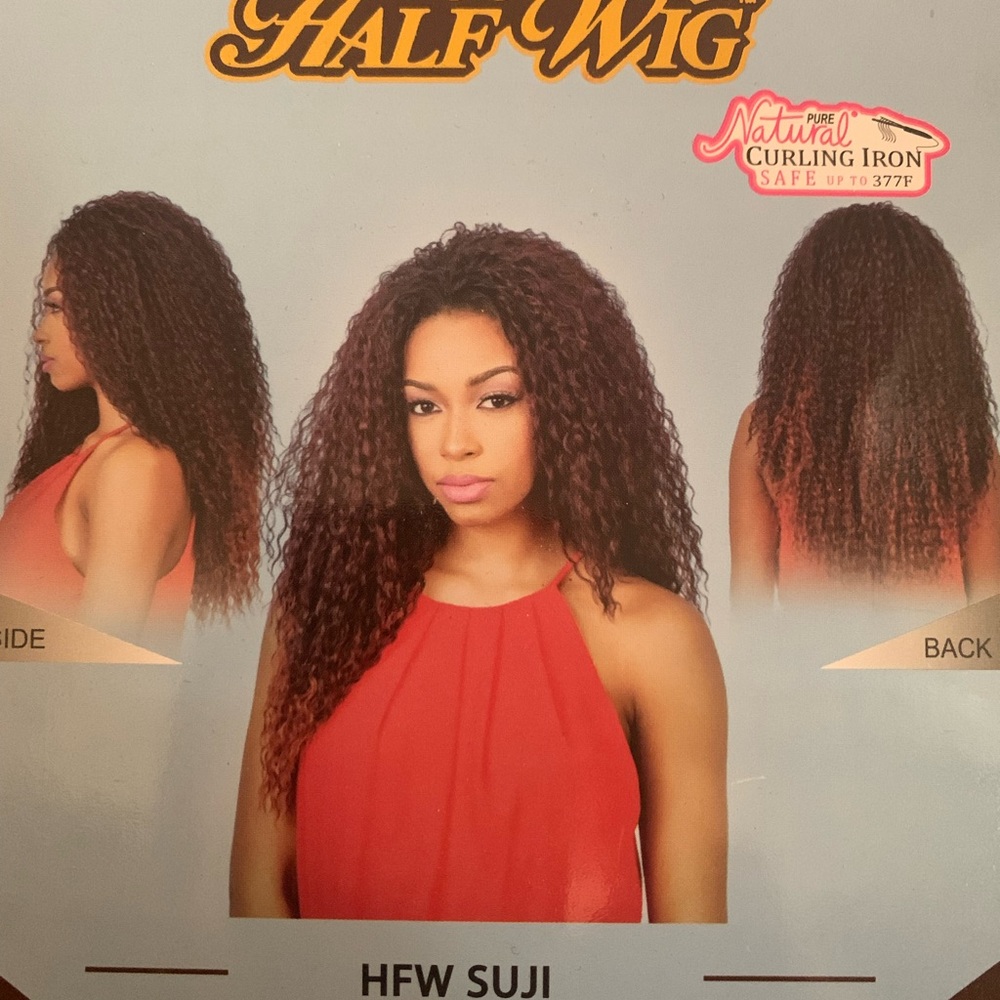 Diana “Pure Natural” Curly, Natural Blonde Bohemian Half Wig. BRAND NEW